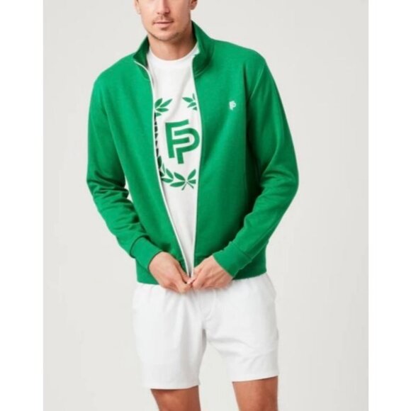 Flint Park Men's Court Jacket in Kelly Green Size Small NWT - Picture 1 of 5